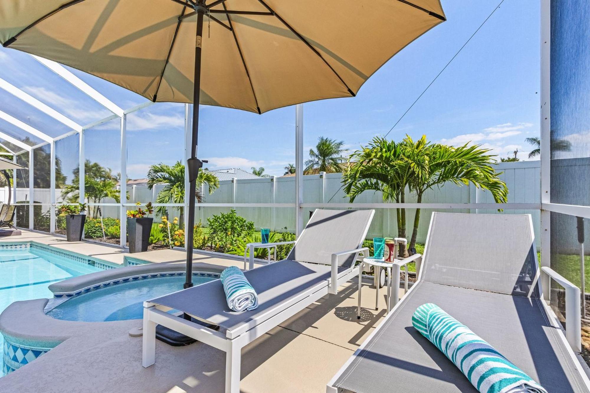 Villa-Haze, Lots Of Privacy, Solar & Electric Heated Pool And Spa Cape Coral Eksteriør bilde