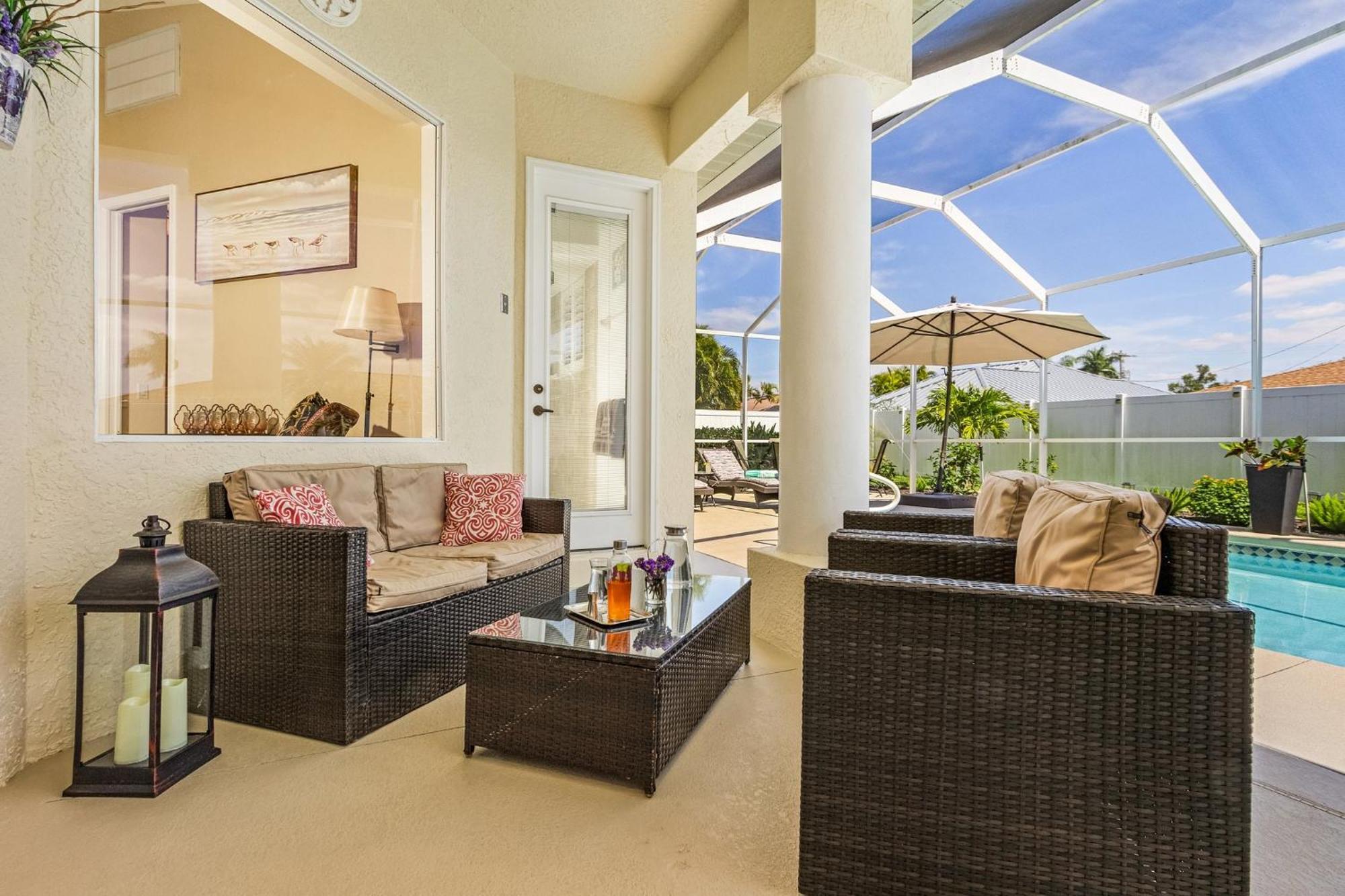 Villa-Haze, Lots Of Privacy, Solar & Electric Heated Pool And Spa Cape Coral Eksteriør bilde
