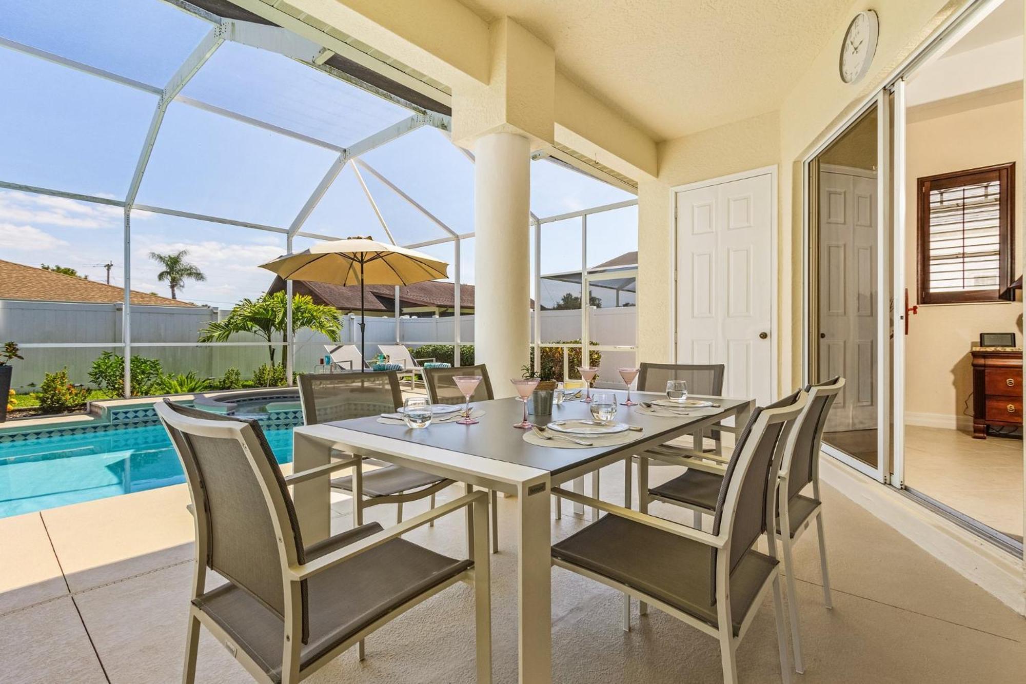 Villa-Haze, Lots Of Privacy, Solar & Electric Heated Pool And Spa Cape Coral Eksteriør bilde